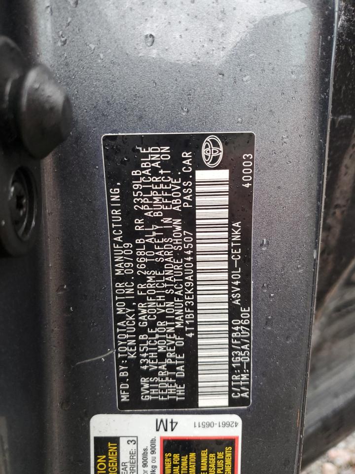 4T1BF3EK9AU044507 2010 Toyota Camry Base