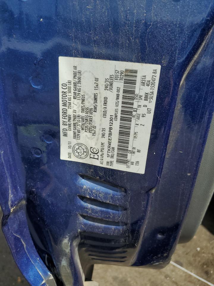 2011 Ford Ranger Super Cab VIN: 1FTKR4EE7BPB12301 Lot: 66180054