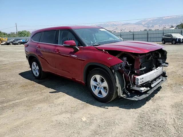 2021 Toyota Highlander Hybrid Le VIN: 5TDZARAH5MS504222 Lot: 66184974