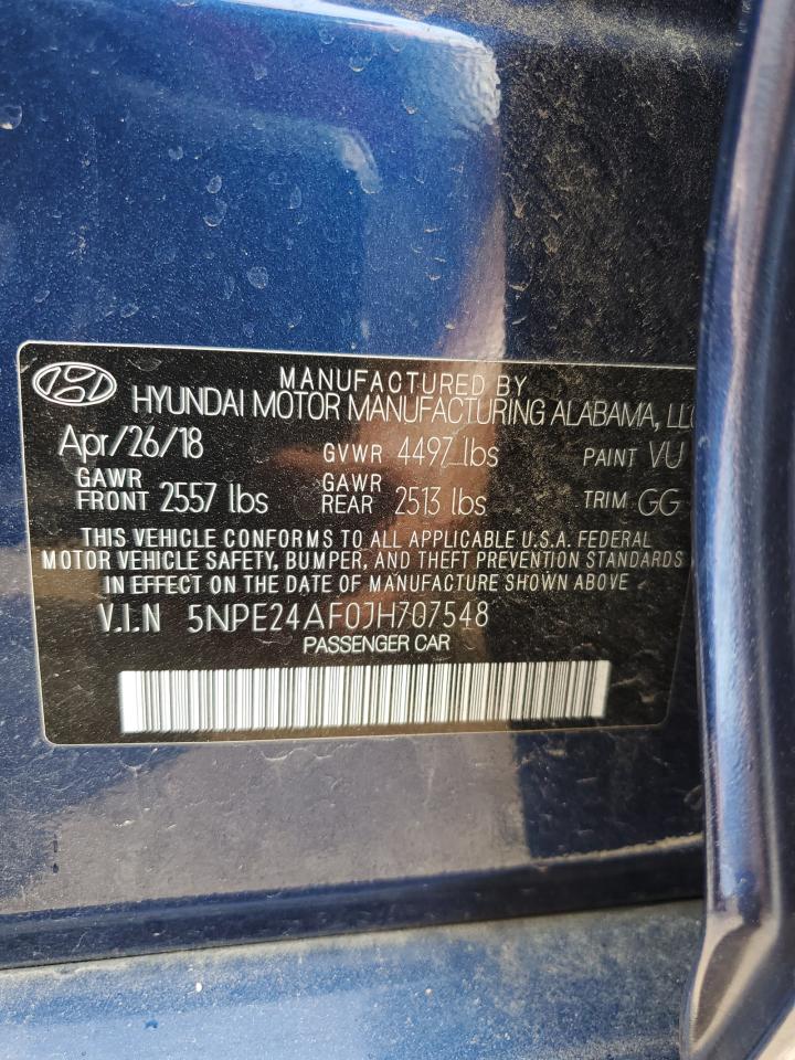 5NPE24AF0JH707548 2018 Hyundai Sonata Se