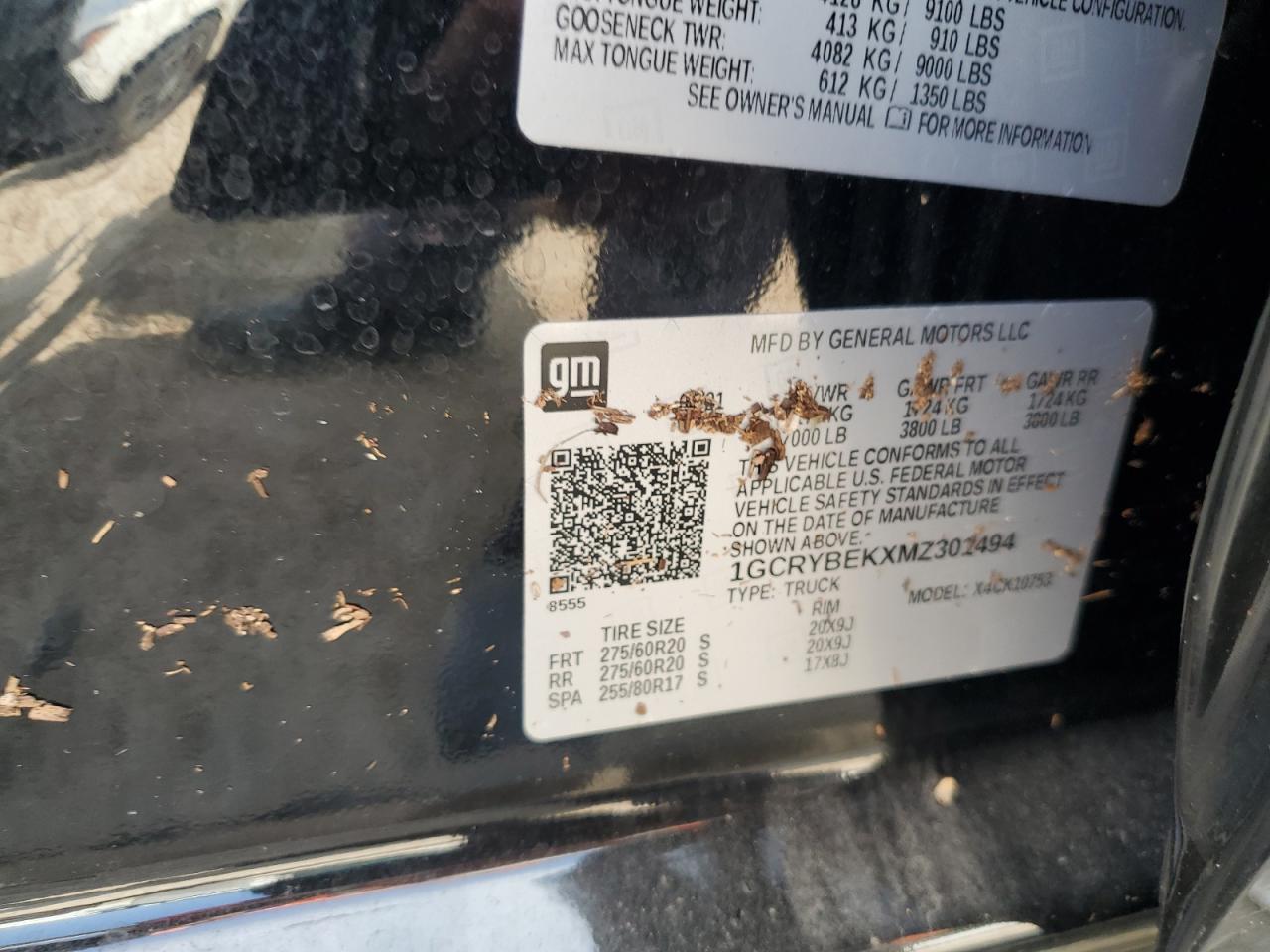 2021 Chevrolet Silverado K1500 Custom VIN: 1GCRYBEKXMZ301494 Lot: 66757674