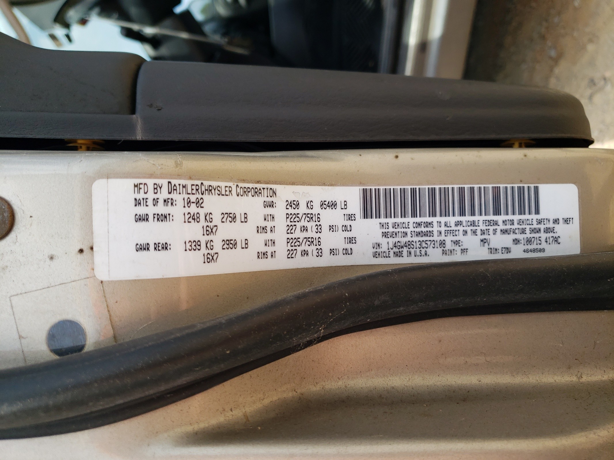 1J4GW48S13C573108 2003 Jeep Grand Cherokee Laredo