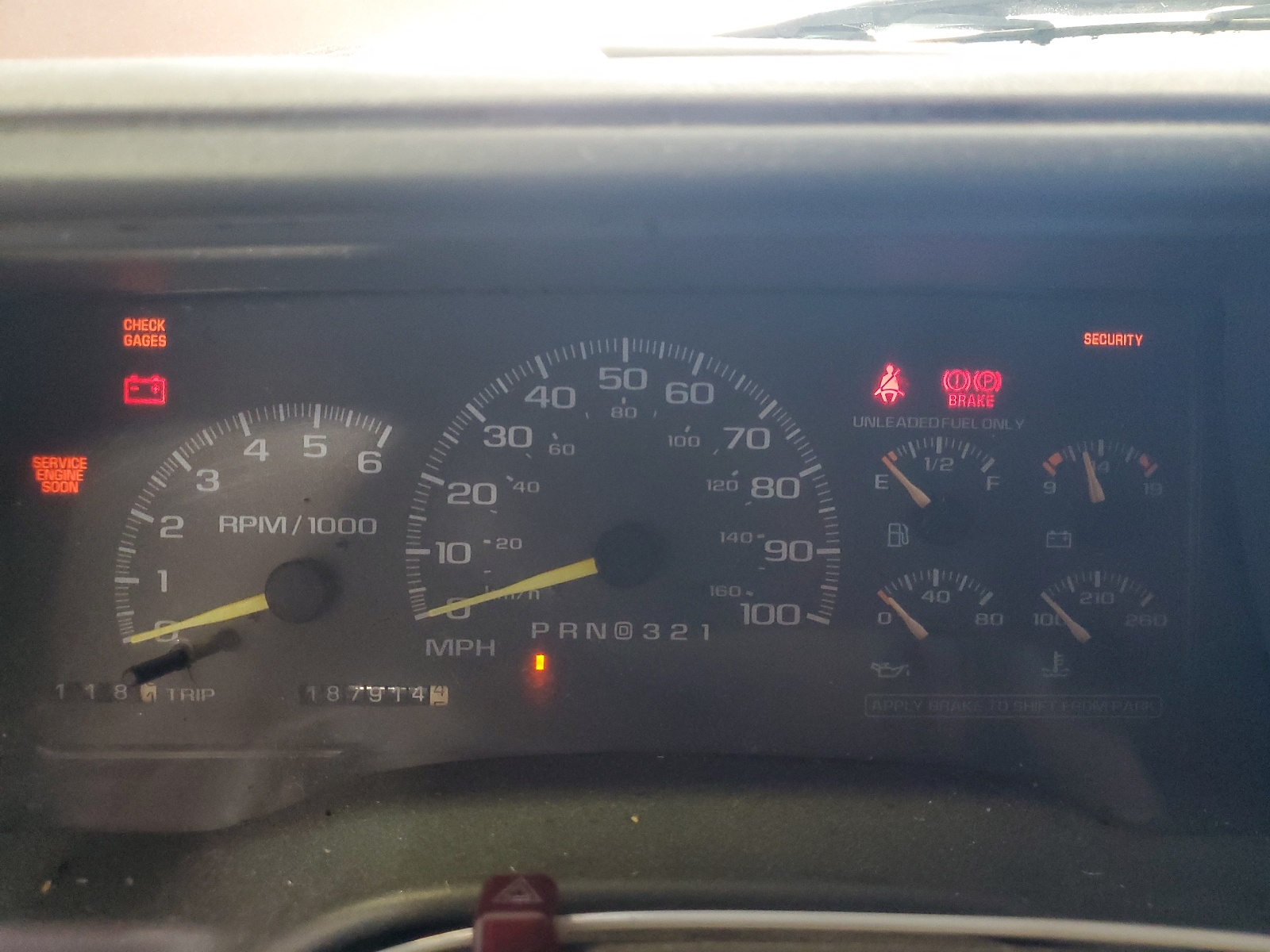 1GNEK13R7WJ327960 1998 Chevrolet Tahoe K1500