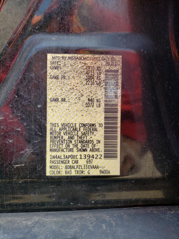 1N4AL3AP0EC139422 2014 Nissan Altima 2.5