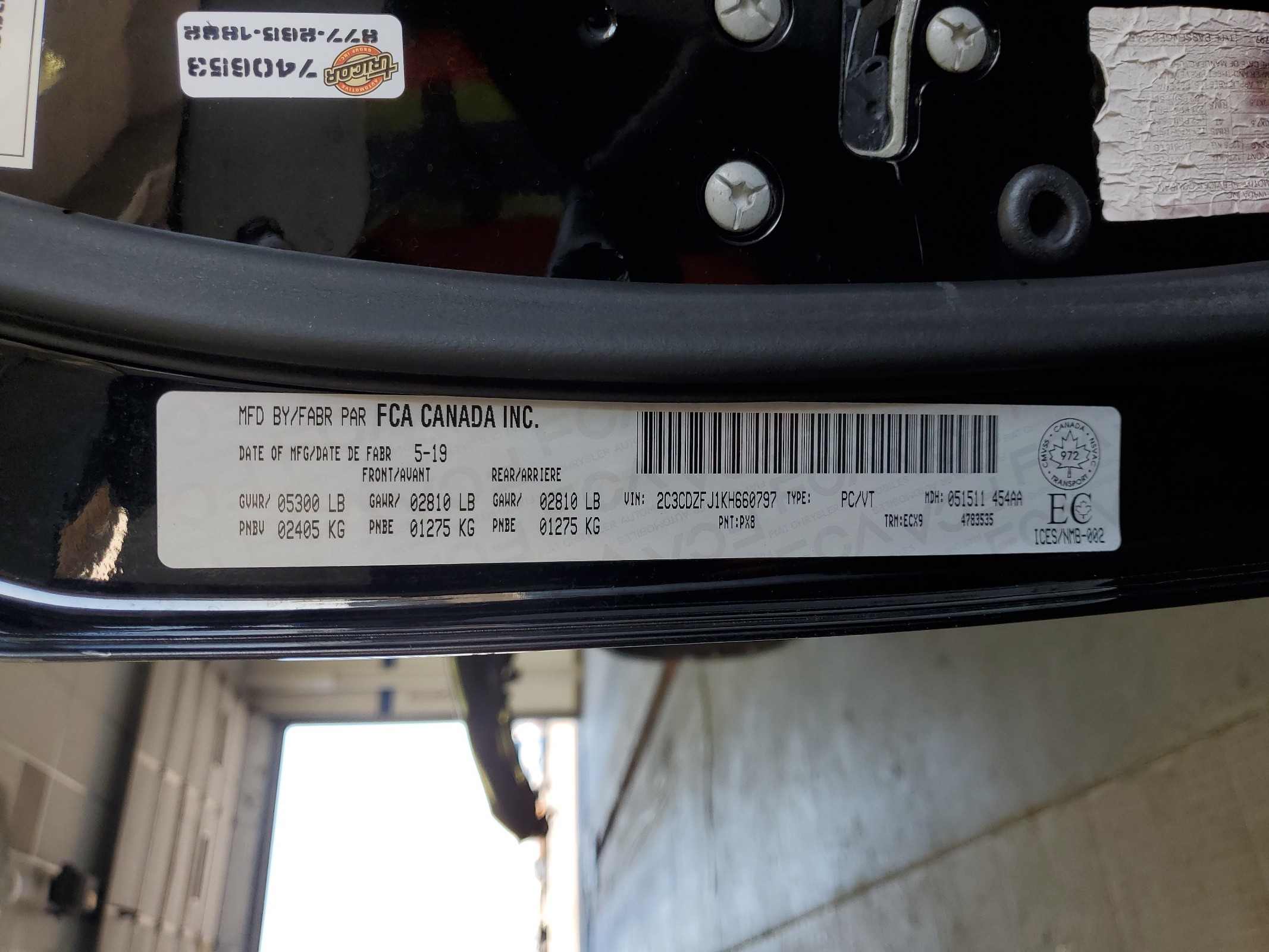 2C3CDZFJ1KH660797 2019 Dodge Challenger R/T Scat Pack