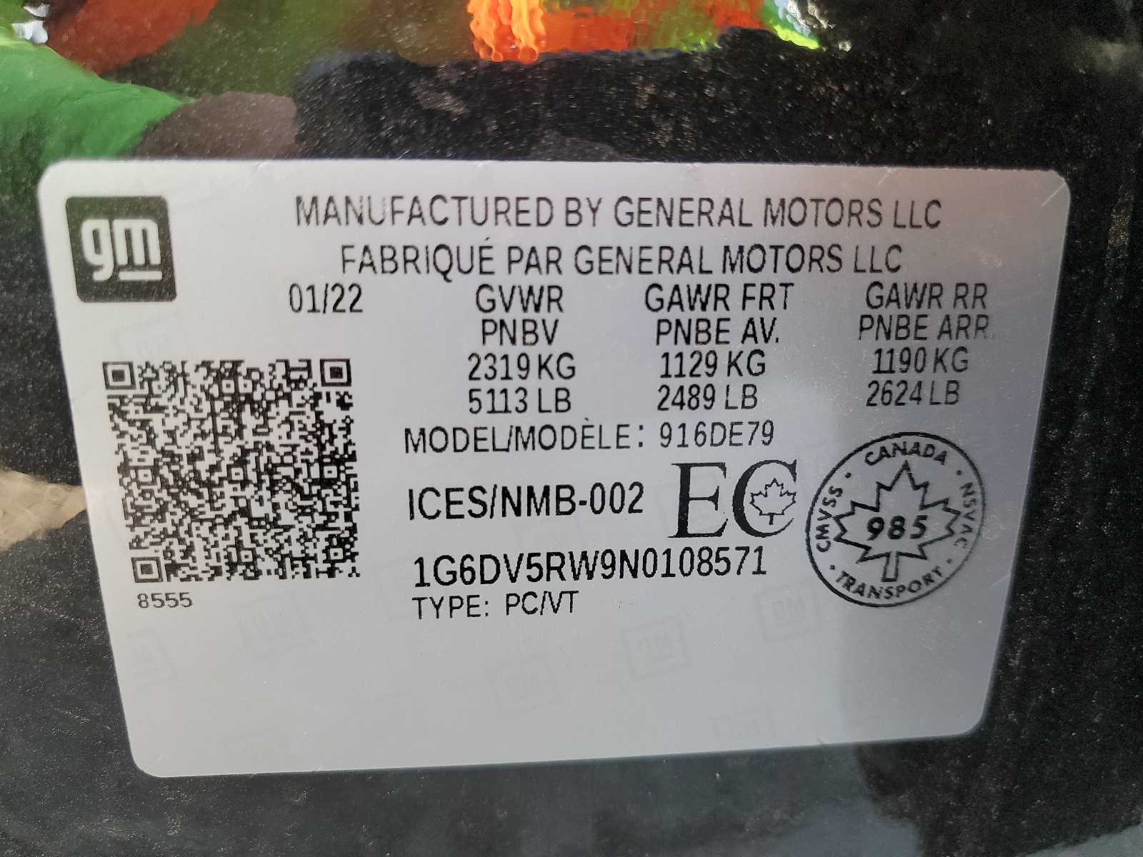 1G6DV5RW9N0108571 2022 Cadillac Ct5-V