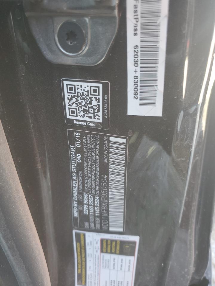 2018 Mercedes-Benz E 400 VIN: WDD1J6FBXJF050504 Lot: 66190694