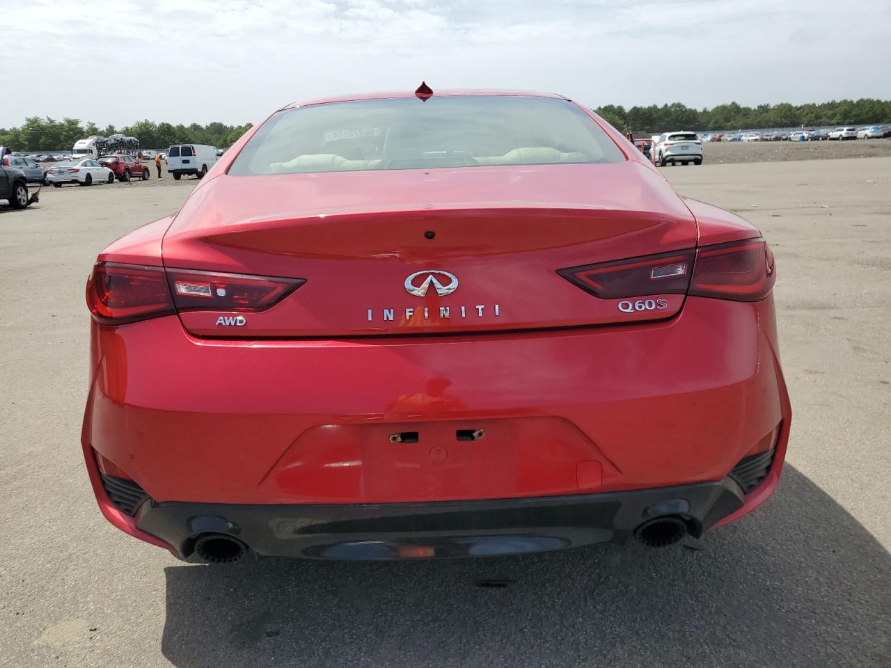 2017 Infiniti Q60 Red Sport 400 VIN: JN1FV7EL2HM701413 Lot: 66772554