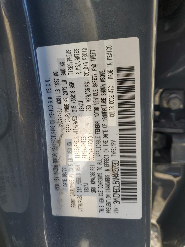 2022 Mazda Cx-30 Preferred VIN: 3MVDMBCL5NM445733 Lot: 65705454