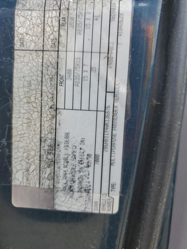 1998 Dodge Ram Van B1500 VIN: 2B6HB11Y4WK136876 Lot: 64833174