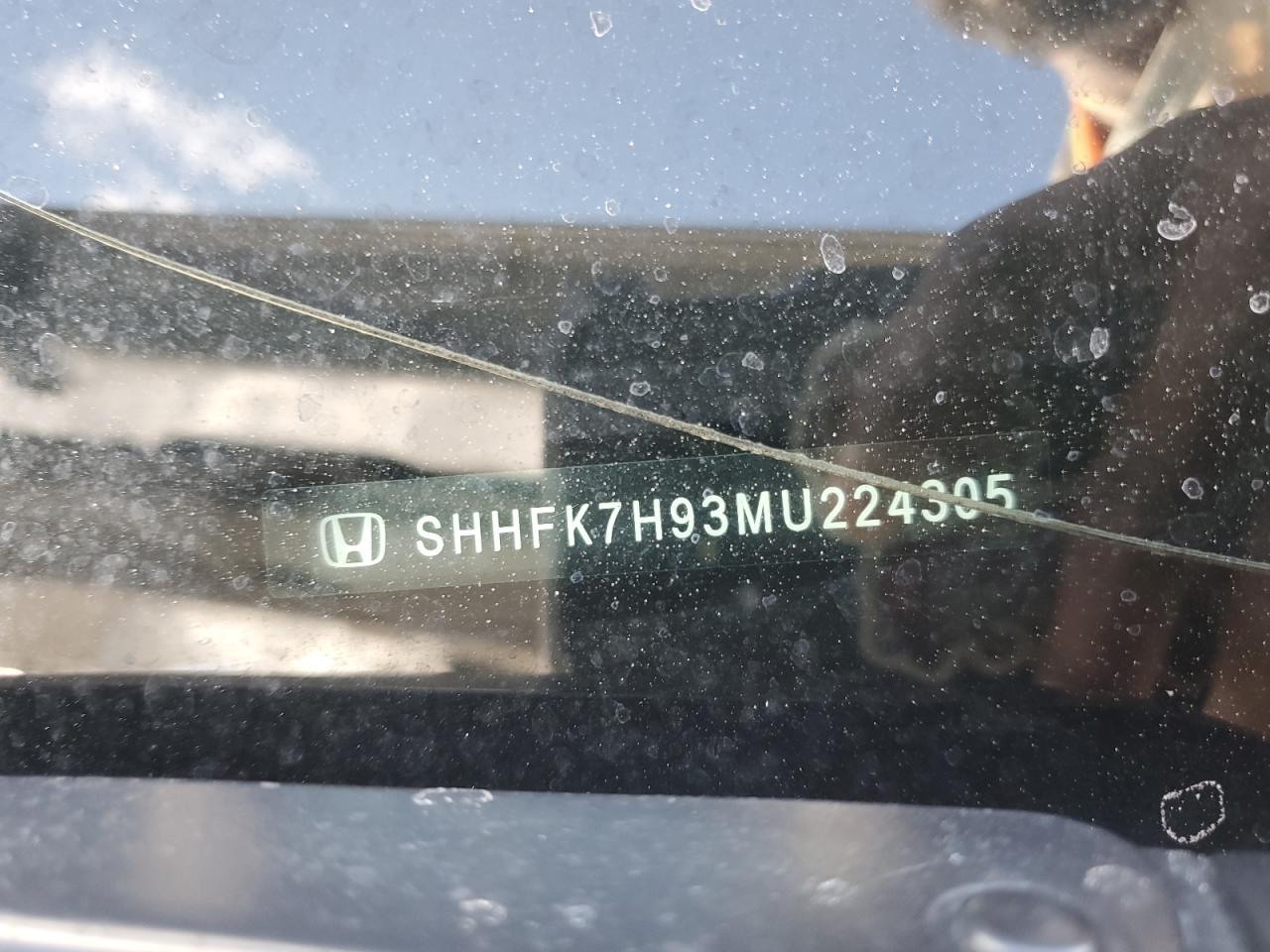 SHHFK7H93MU224305 2021 Honda Civic Sport Touring