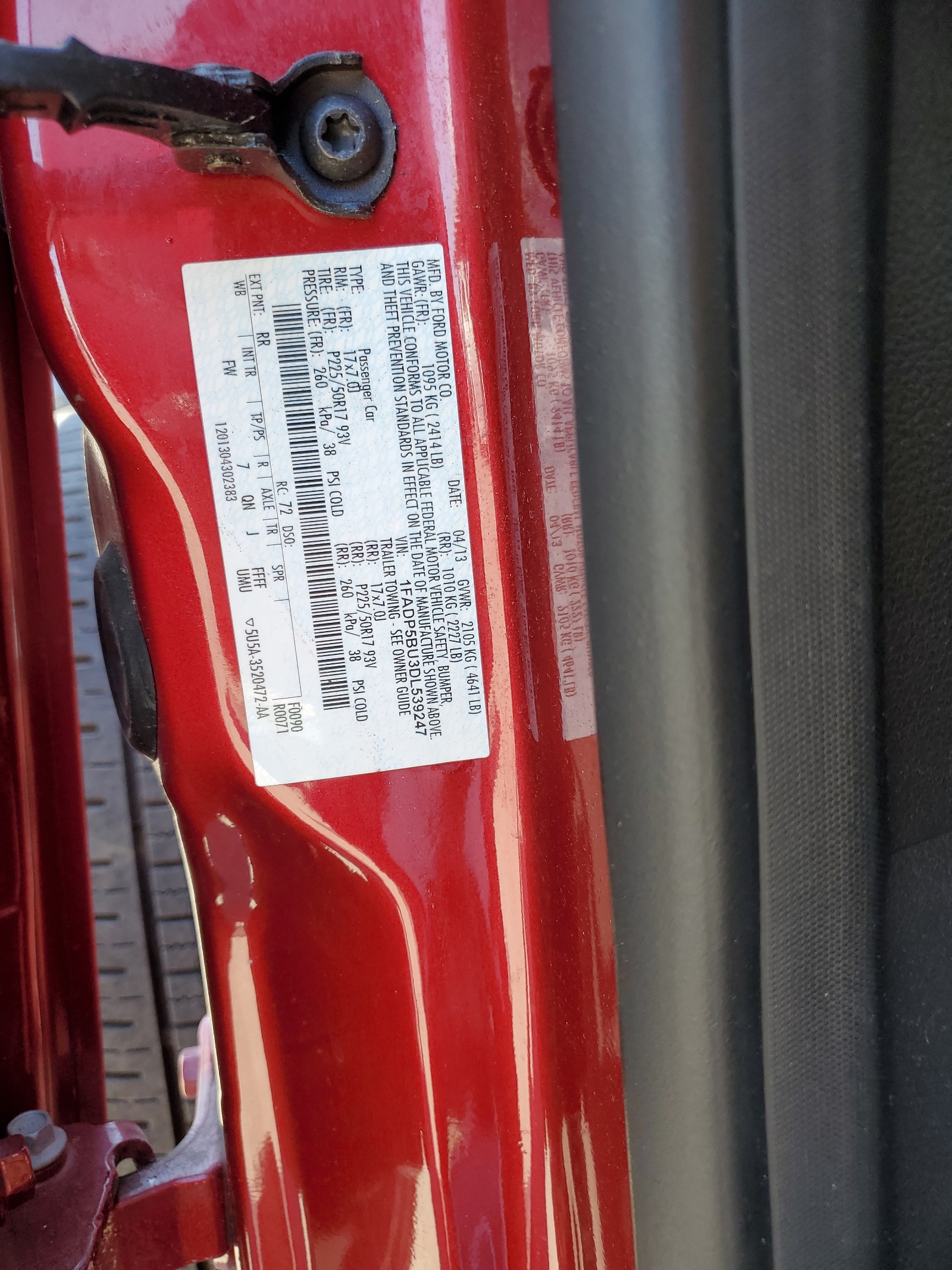 1FADP5BU3DL539247 2013 Ford C-Max Sel