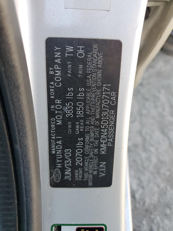 KMHDN45D13U707171 2003 Hyundai Elantra Gls