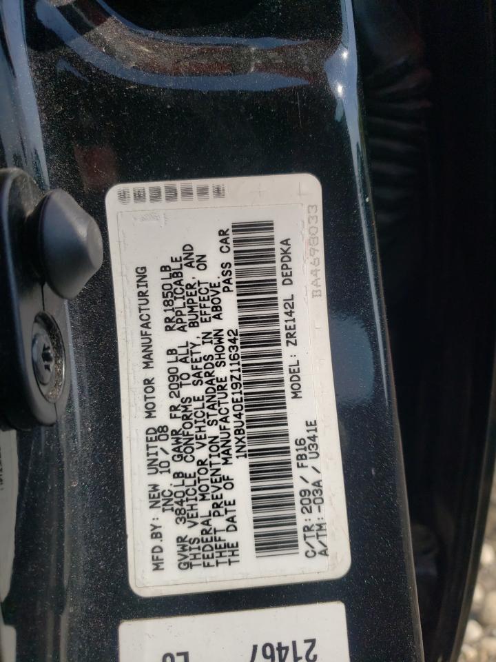 1NXBU40E19Z116342 2009 Toyota Corolla Base