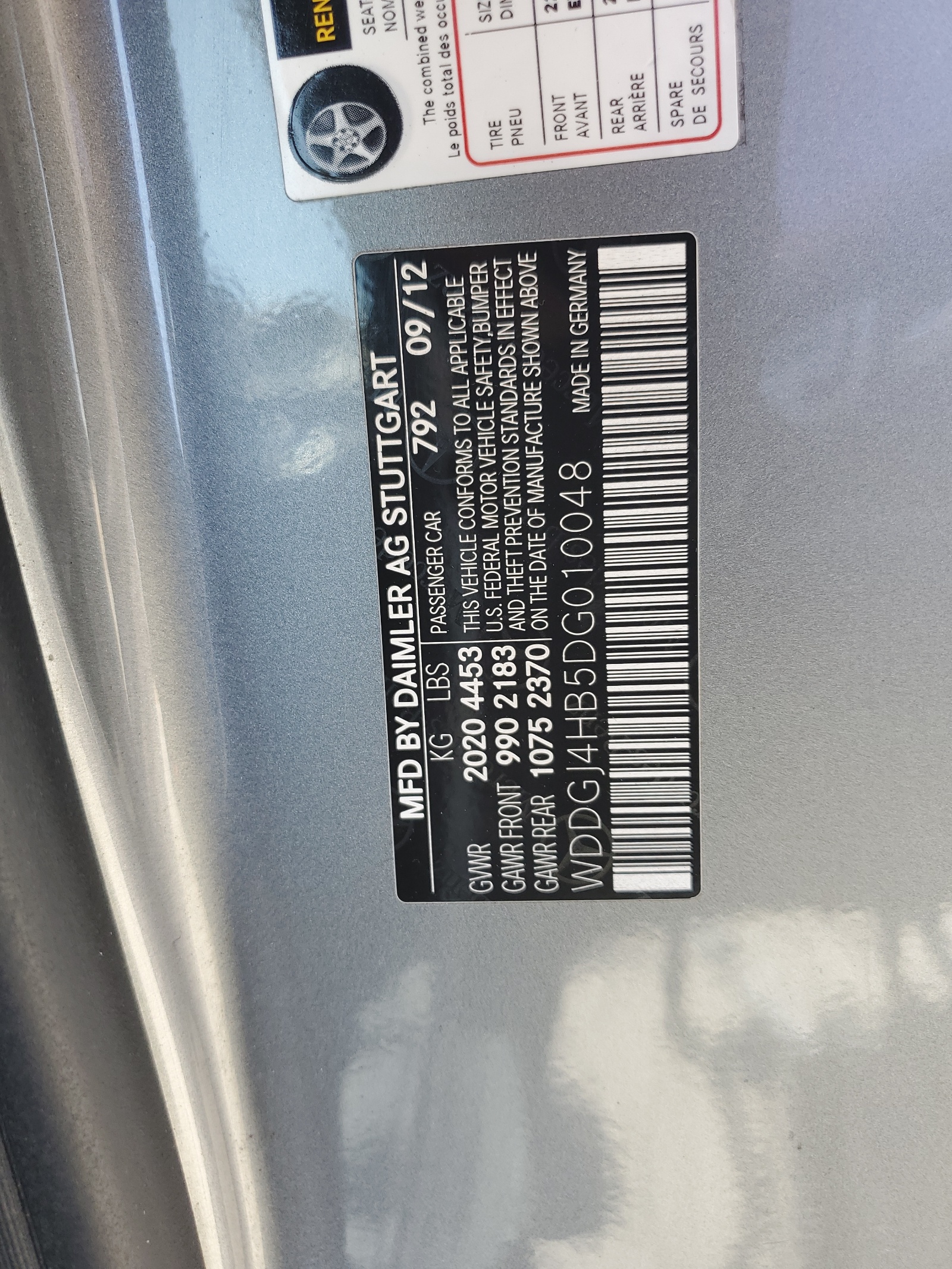 WDDGJ4HB5DG010048 2013 Mercedes-Benz C 250