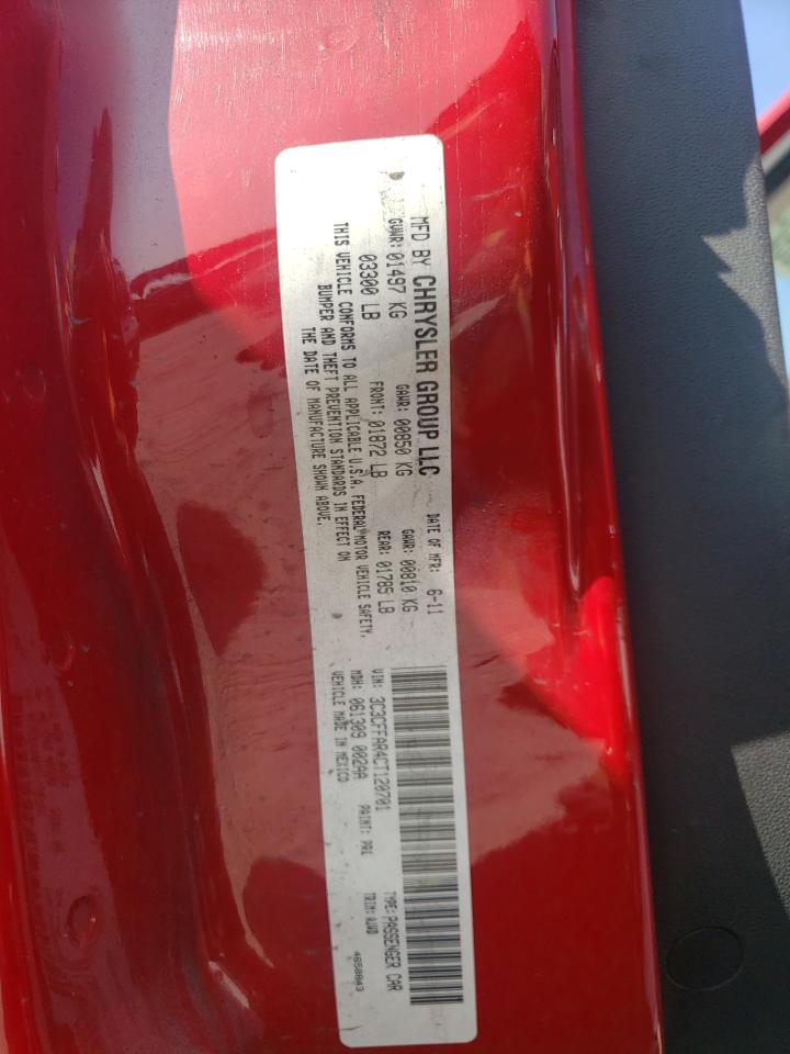 2012 Fiat 500 Pop VIN: 3C3CFFAR4CT120701 Lot: 68355414