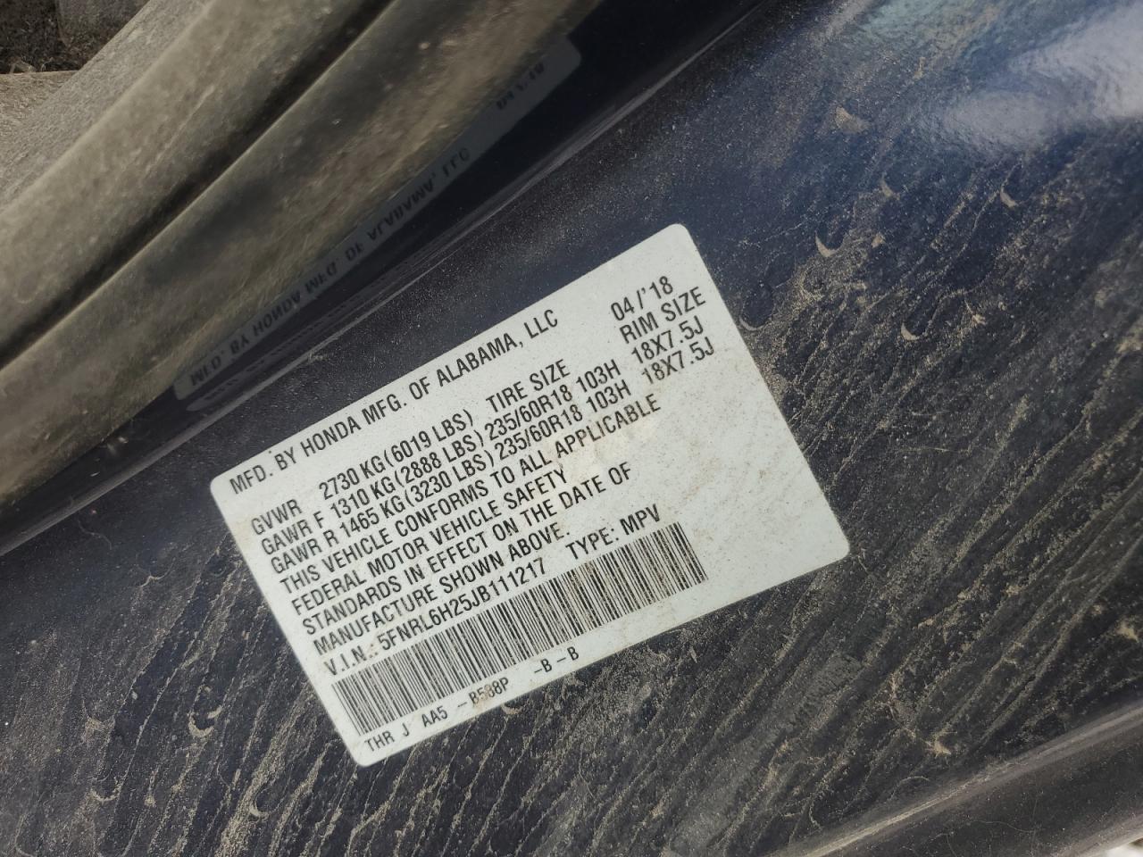 2018 Honda Odyssey - Image 14