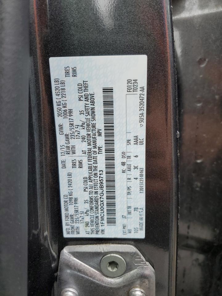 1FMCU0GX7GUB95713 2016 Ford Escape Se