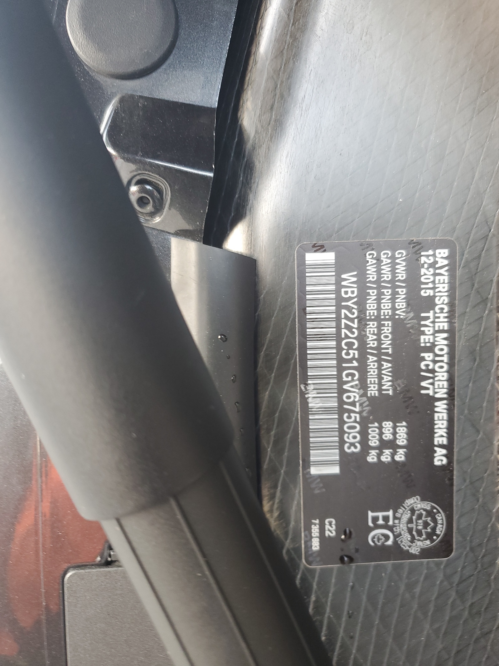 WBY2Z2C51GV675093 2016 BMW I8