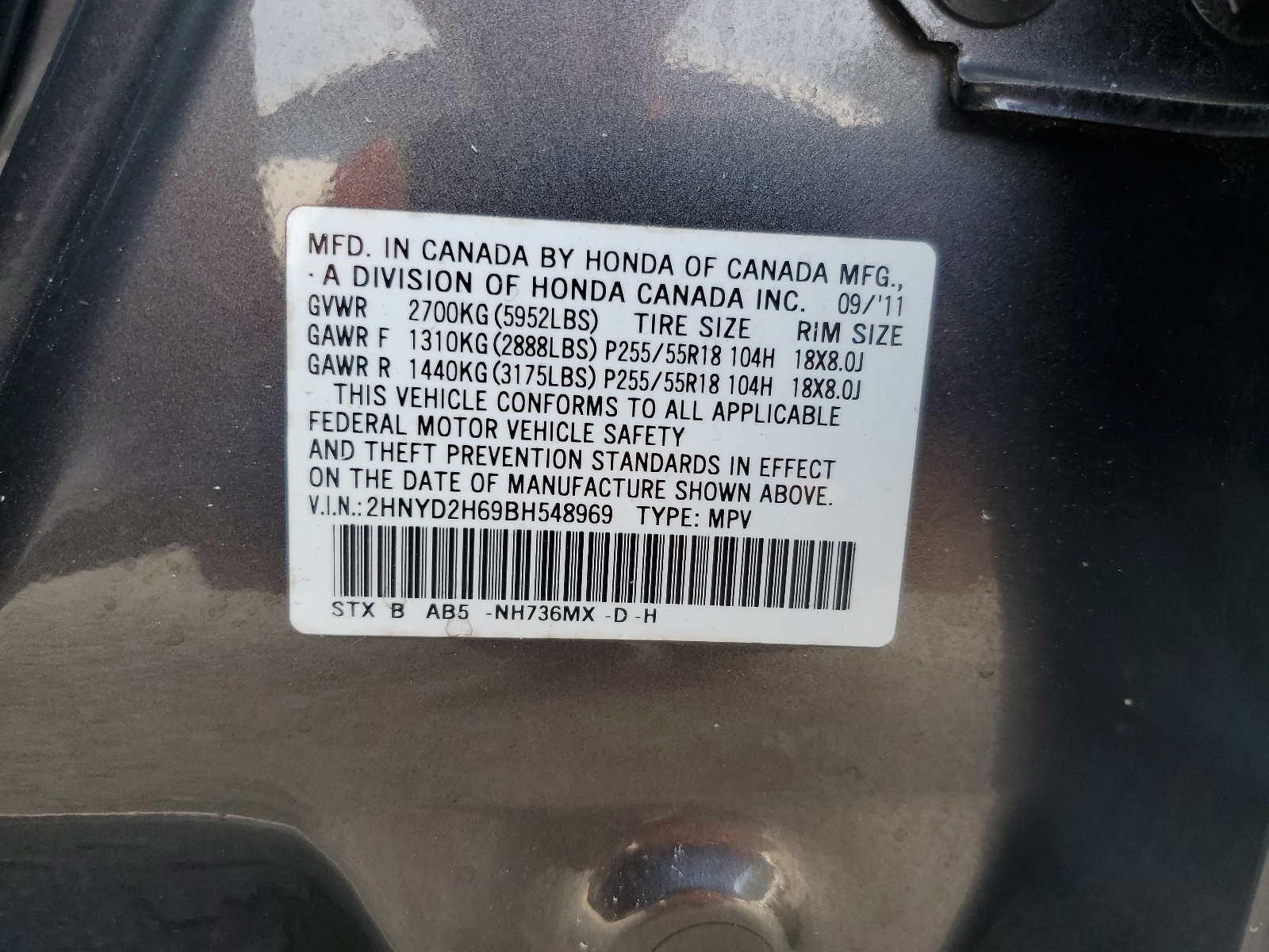 2HNYD2H69BH548969 2011 Acura Mdx Technology