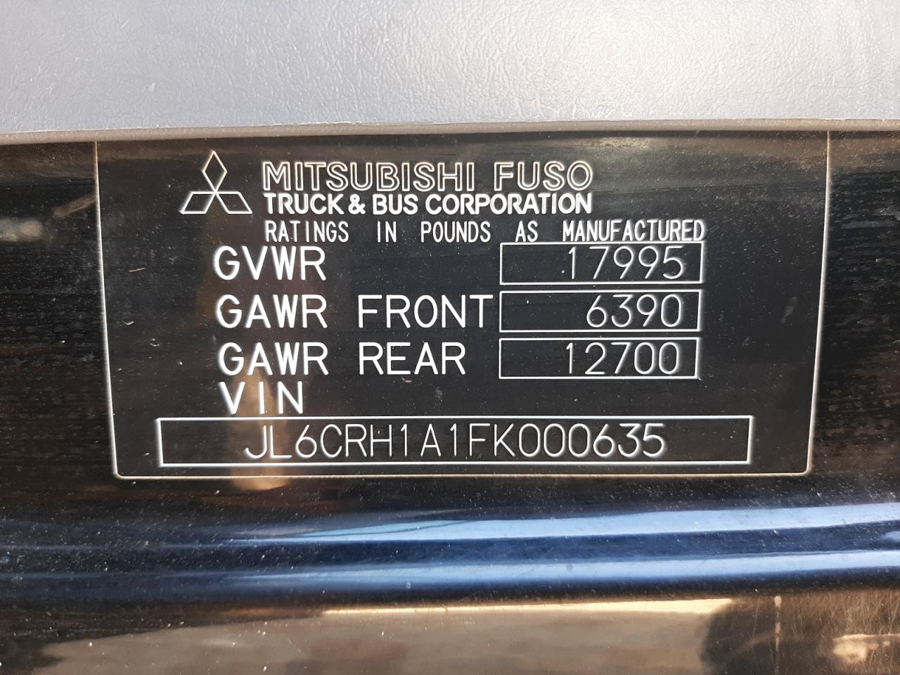 JL6CRH1A1FK000635 2015 Mitsubishi Fuso Truck Of America Inc Fe Fec92S