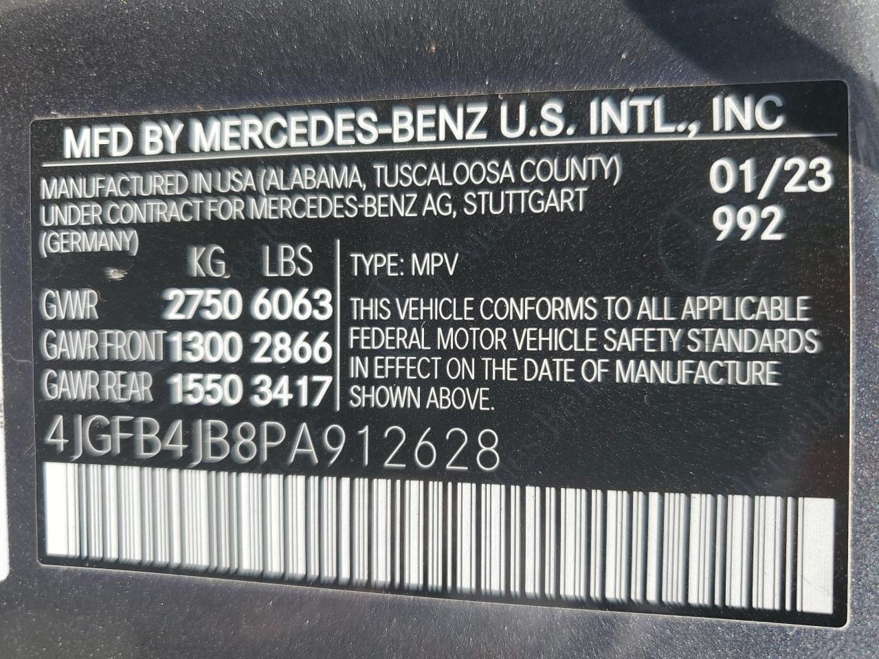 4JGFB4JB8PA912628 2023 Mercedes-Benz Gle 350