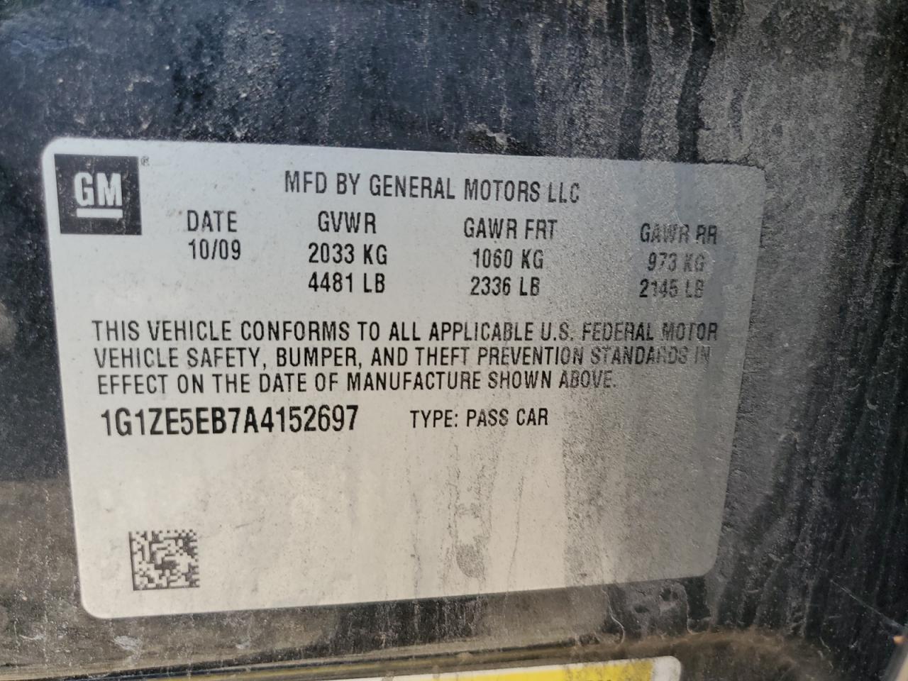 1G1ZE5EB7A4152697 2010 Chevrolet Malibu Ltz