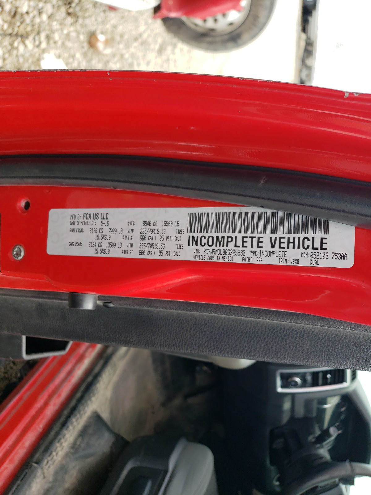 3C7WRMDL8GG325533 2016 Ram 5500