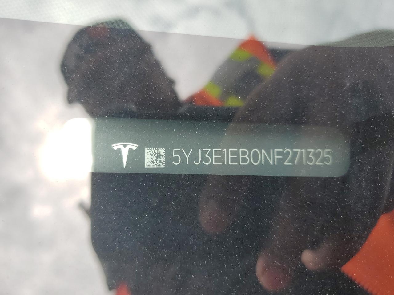 5YJ3E1EB0NF271325 2022 Tesla Model 3