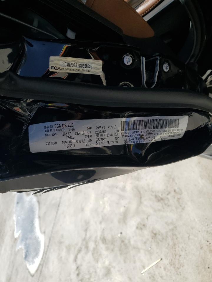 1C4NJDEB7GD658020 2016 Jeep Compass Latitude