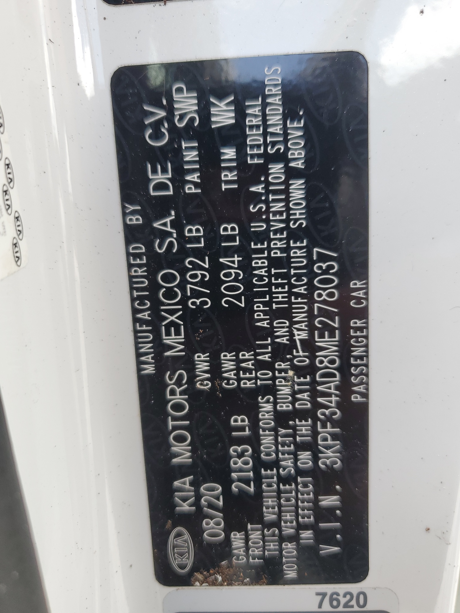 3KPF34AD8ME278037 2021 Kia Forte Gt Line