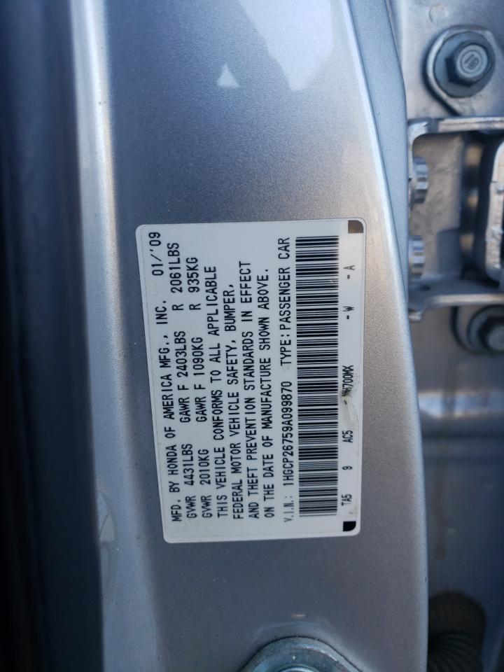 1HGCP26759A099870 2009 Honda Accord Ex