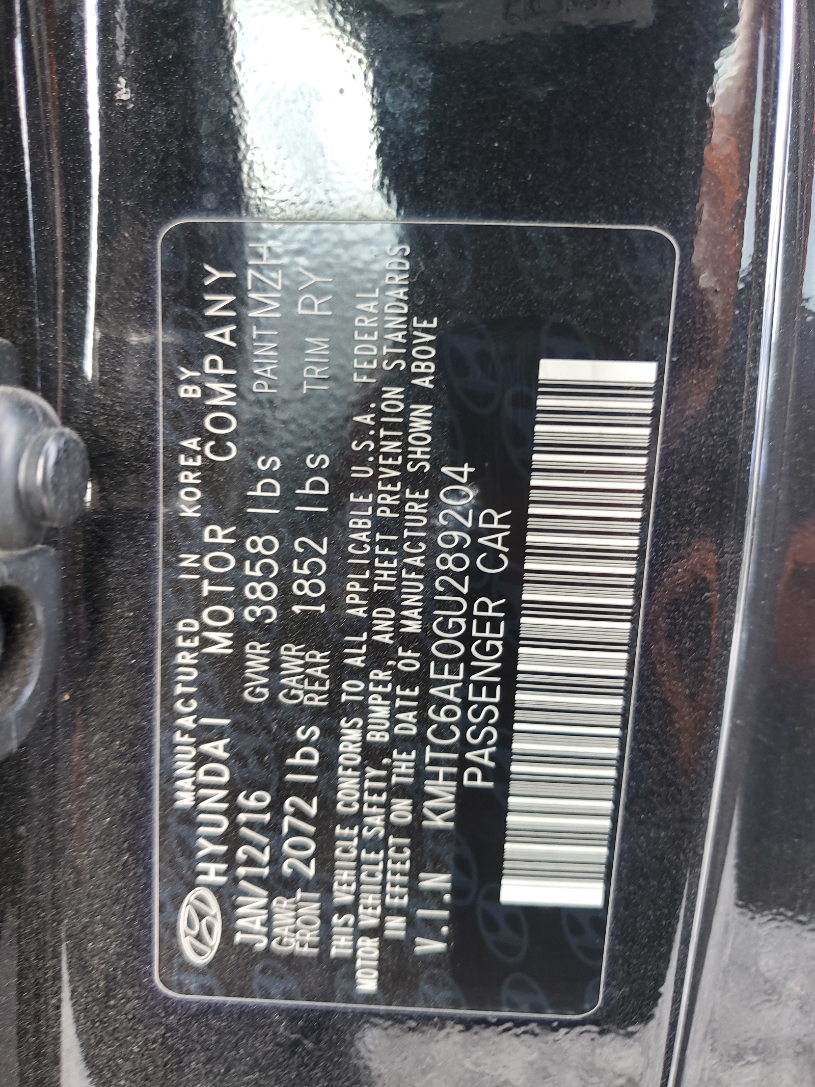 KMHTC6AE0GU289204 2016 Hyundai Veloster Turbo