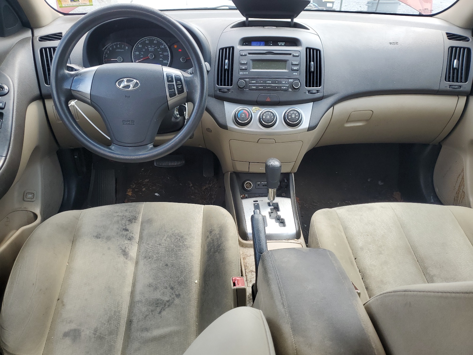 KMHDU4AD7AU936556 2010 Hyundai Elantra Blue