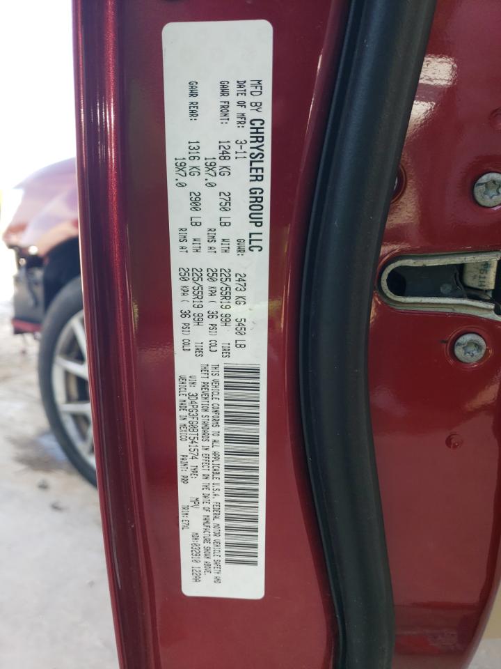 2011 Dodge Journey Crew VIN: 3D4PG3FG0BT541574 Lot: 67057884