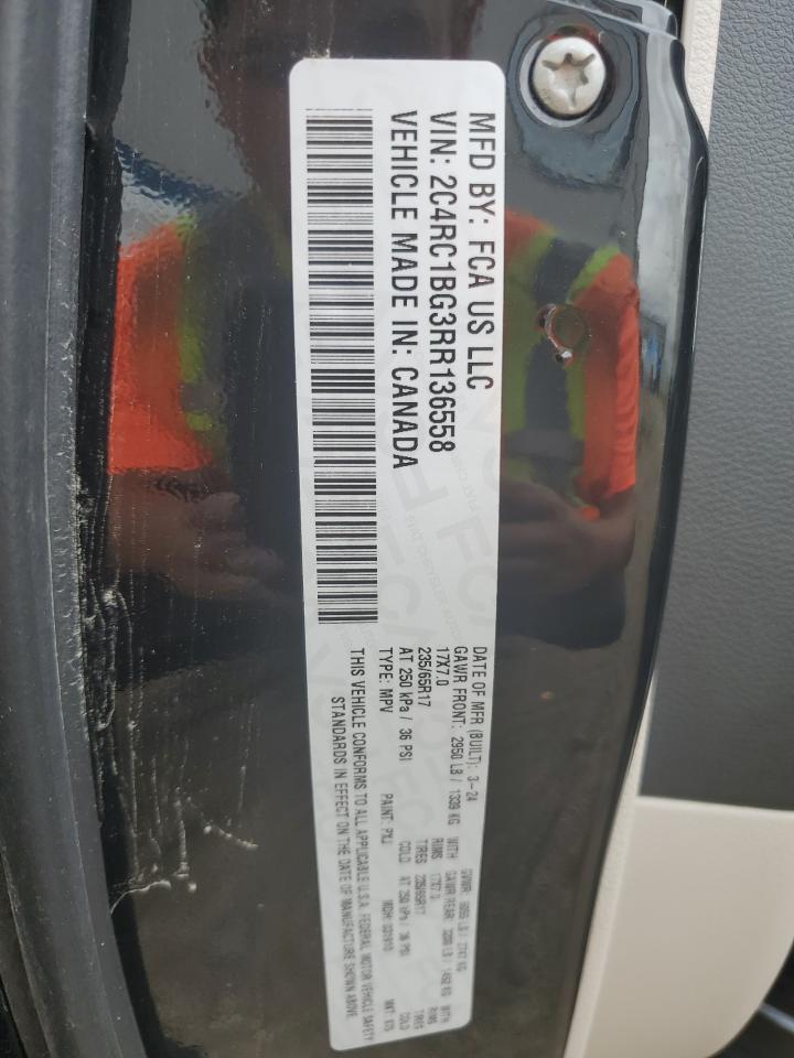 2024 Chrysler Pacifica Touring L VIN: 2C4RC1BG3RR136558 Lot: 67886614