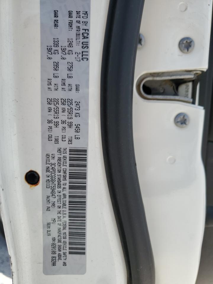 2017 Dodge Journey Crossroad VIN: 3C4PDCGG6HT594647 Lot: 66925334