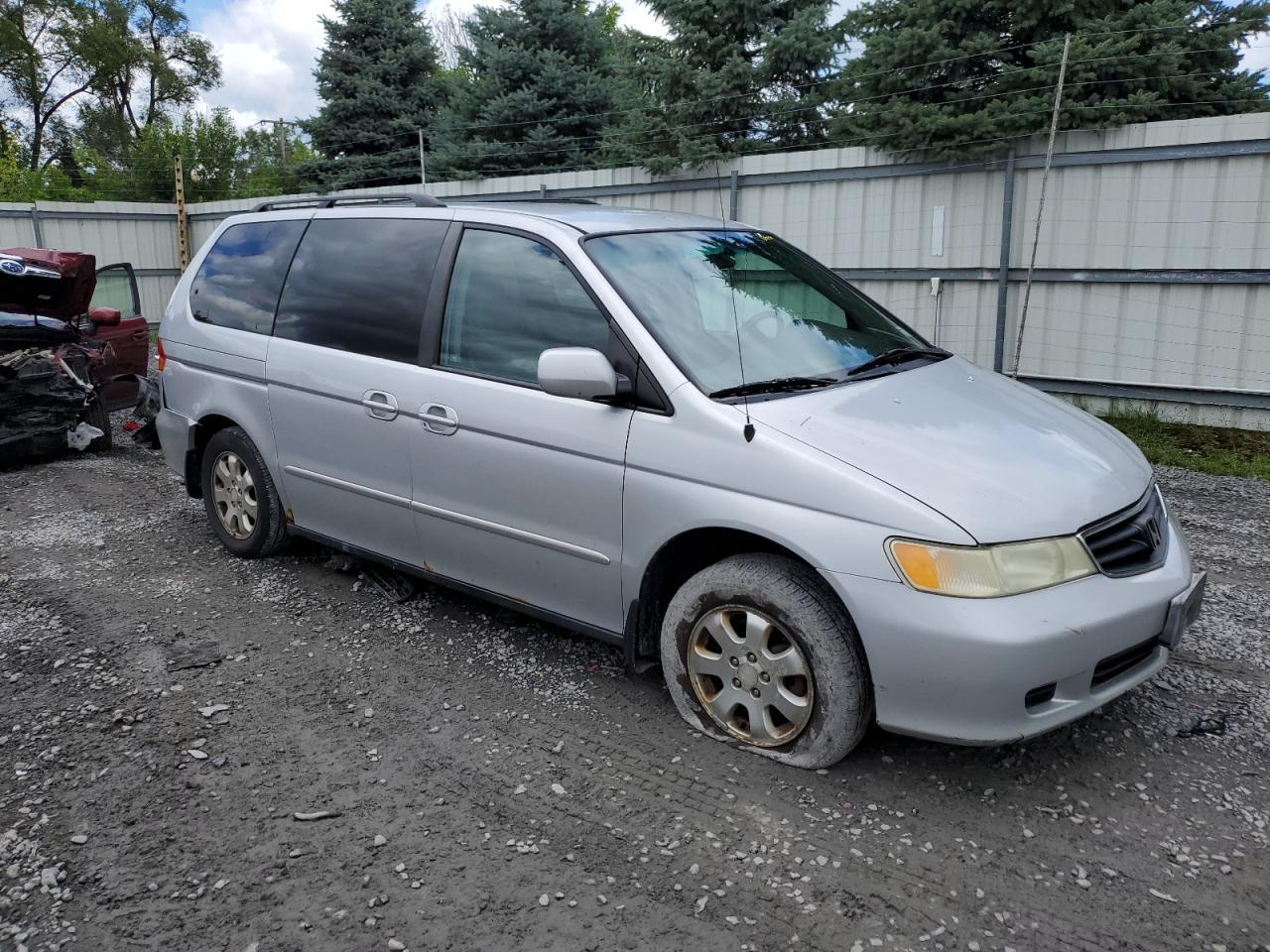 2002 Honda Odyssey Exl VIN: 5FNRL18922B042763 Lot: 66384244