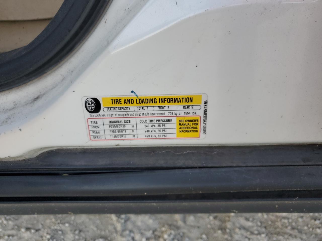 2010 GMC Acadia Slt-1 VIN: 1GKLRMED5AJ136890 Lot: 67983284