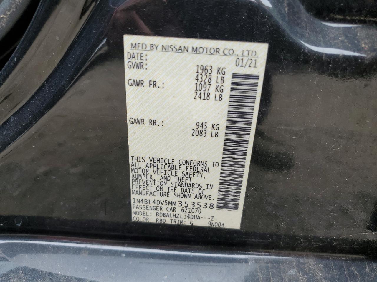 2021 Nissan Altima - Image 13