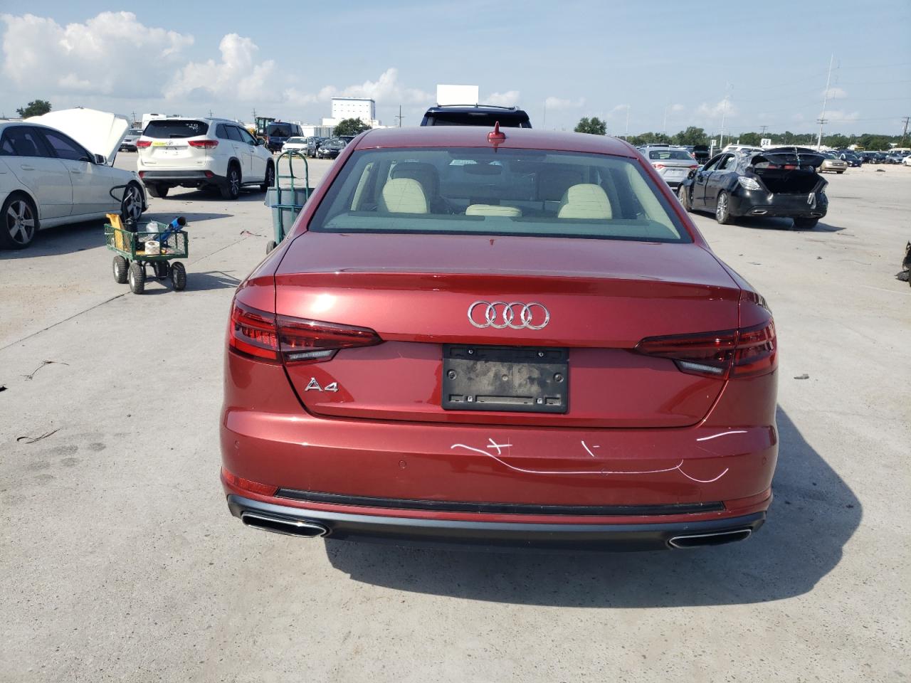 2019 Audi A4 Premium VIN: WAUGMAF43KN020622 Lot: 65613234