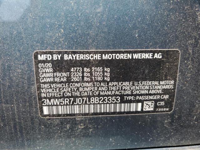 3MW5R7J07L8B23353 BMW 3 Series 330XI 12