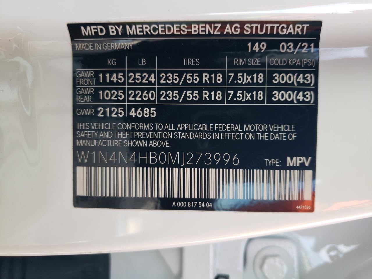 W1N4N4HB0MJ273996 2021 MERCEDES-BENZ GLA CLASS - Image 12