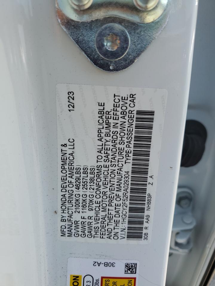 1HGCY2F52RA029304 2024 HONDA ACCORD - Image 12