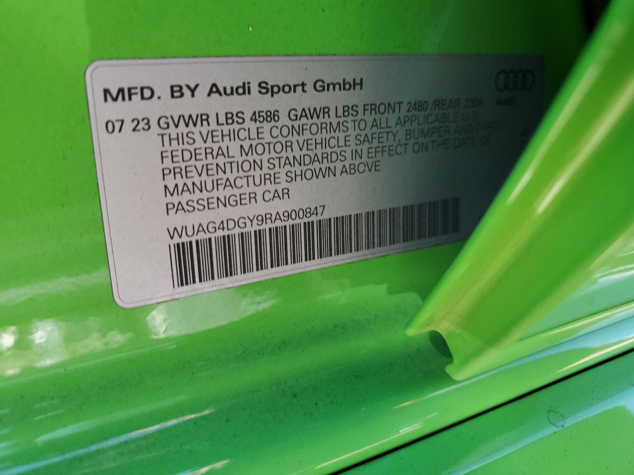 WUAG4DGY9RA900847 2024 Audi Rs3