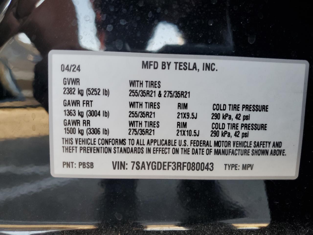 7SAYGDEF3RF080043 2024 TESLA MODEL Y - Image 14