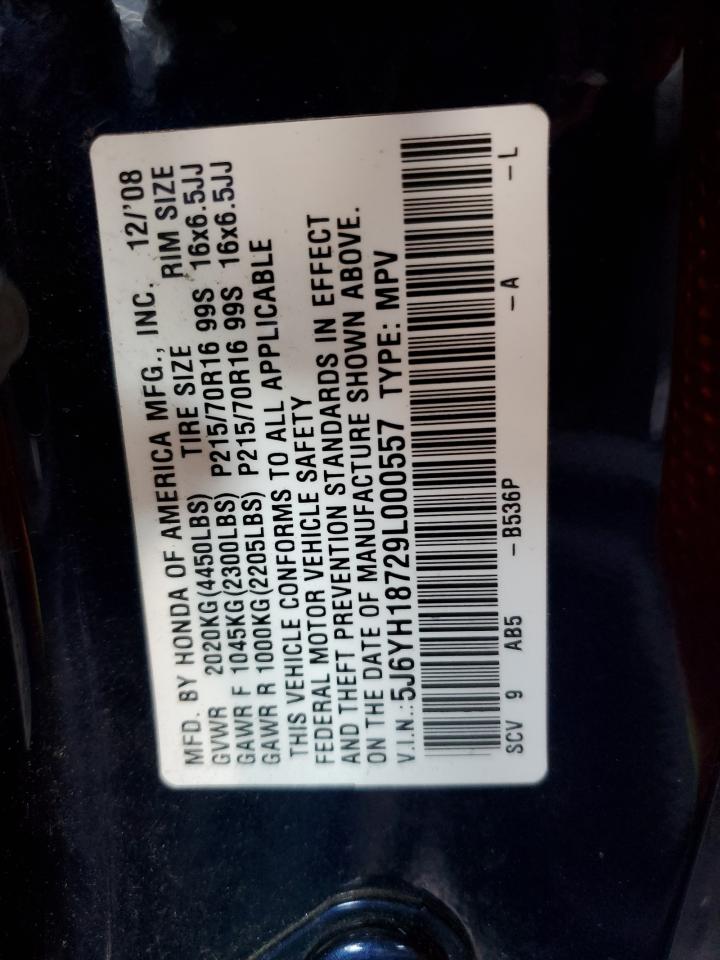 2009 Honda Element Ex VIN: 5J6YH18729L000557 Lot: 68131474