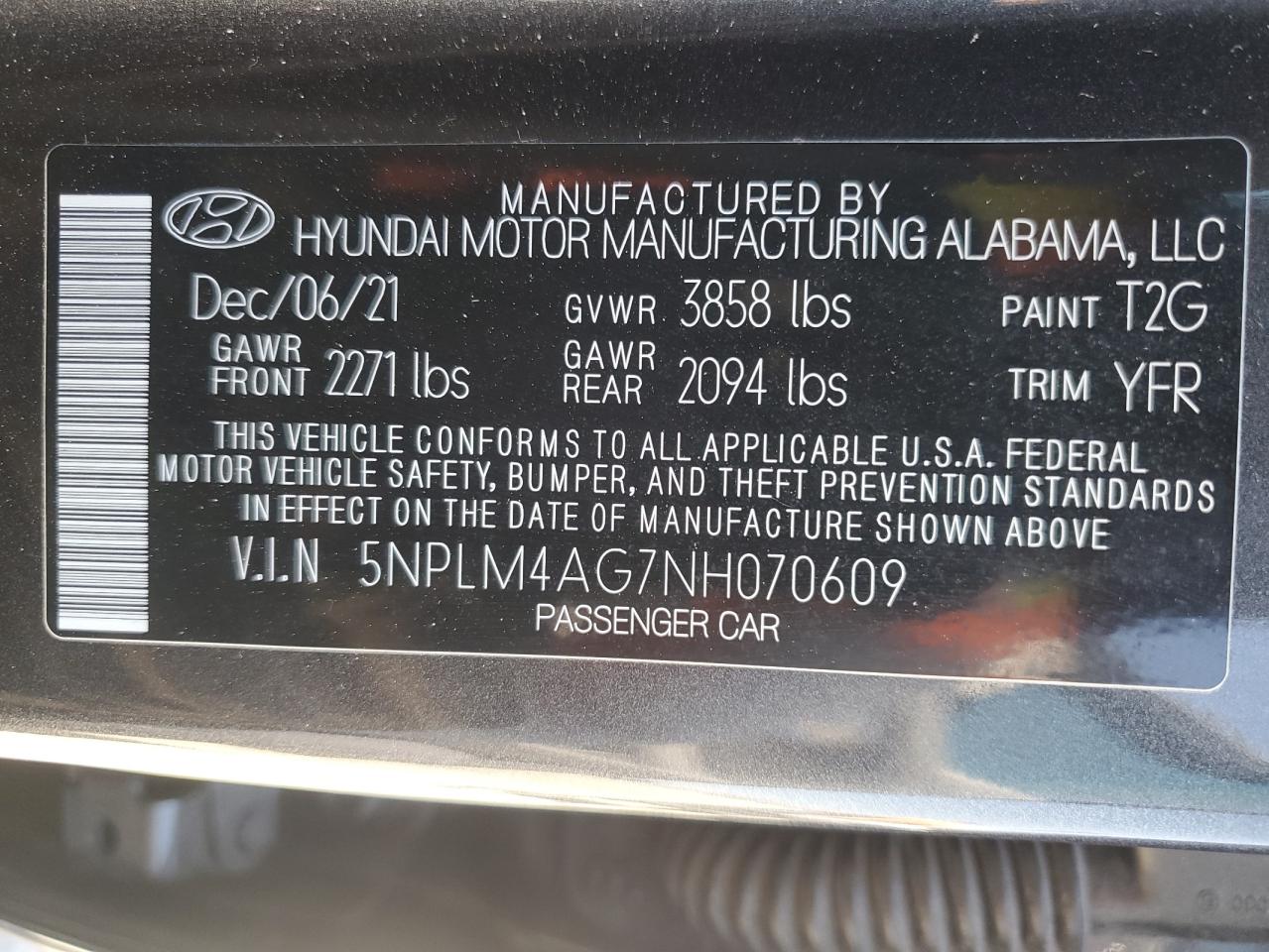 2022 Hyundai Elantra Sel VIN: 5NPLM4AG7NH070609 Lot: 68360874