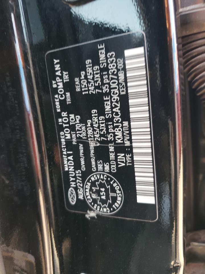 2016 Hyundai Tucson Limited VIN: KM8J3CA29GU073833 Lot: 65427164