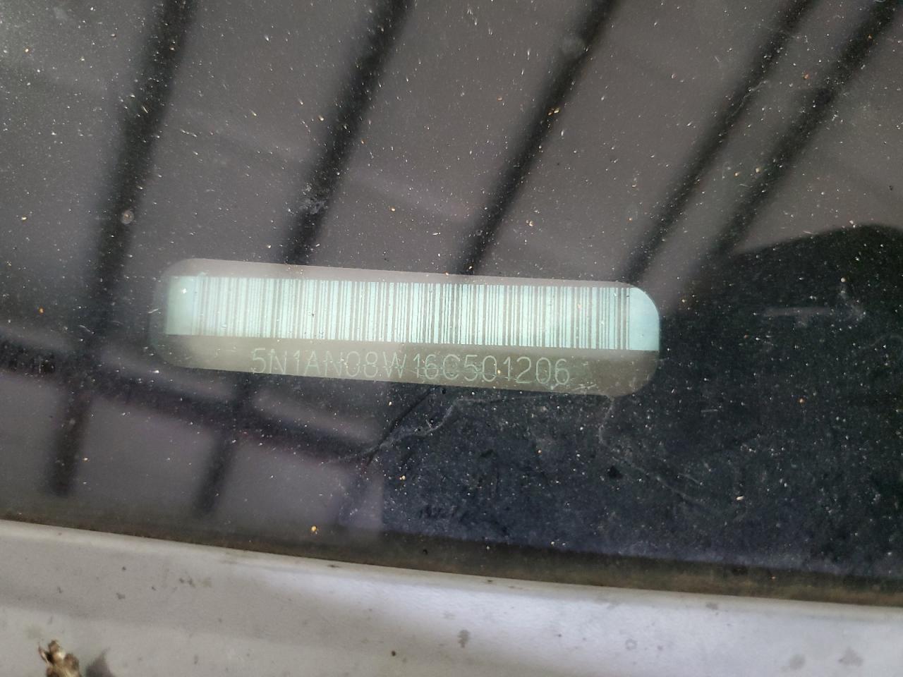 2006 Nissan Xterra Off Road VIN: 5N1AN08W16C501206 Lot: 66663244